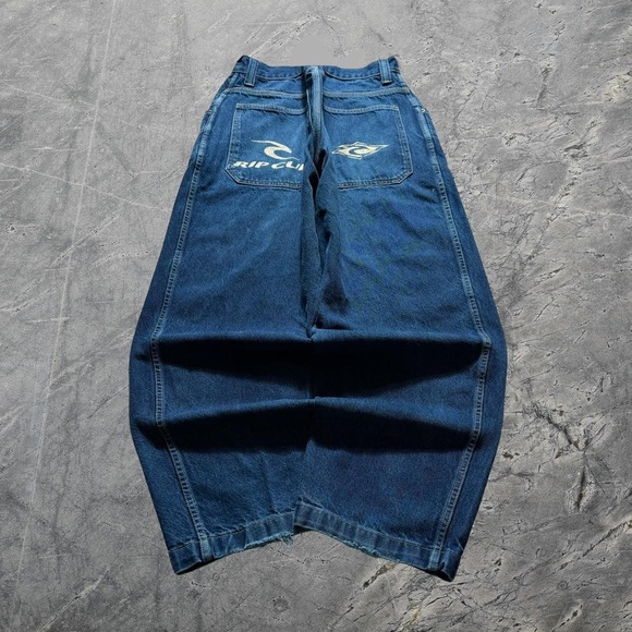 Iou Other - Baggy Wide Leg IOU Jnco Styl Skater Denim Surf Y2k Vintage Jeans 38x32